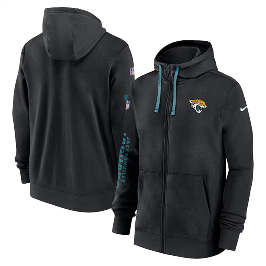 Men's Black Jacksonville Jaguars 2024 Team Full-Zip Hoodie